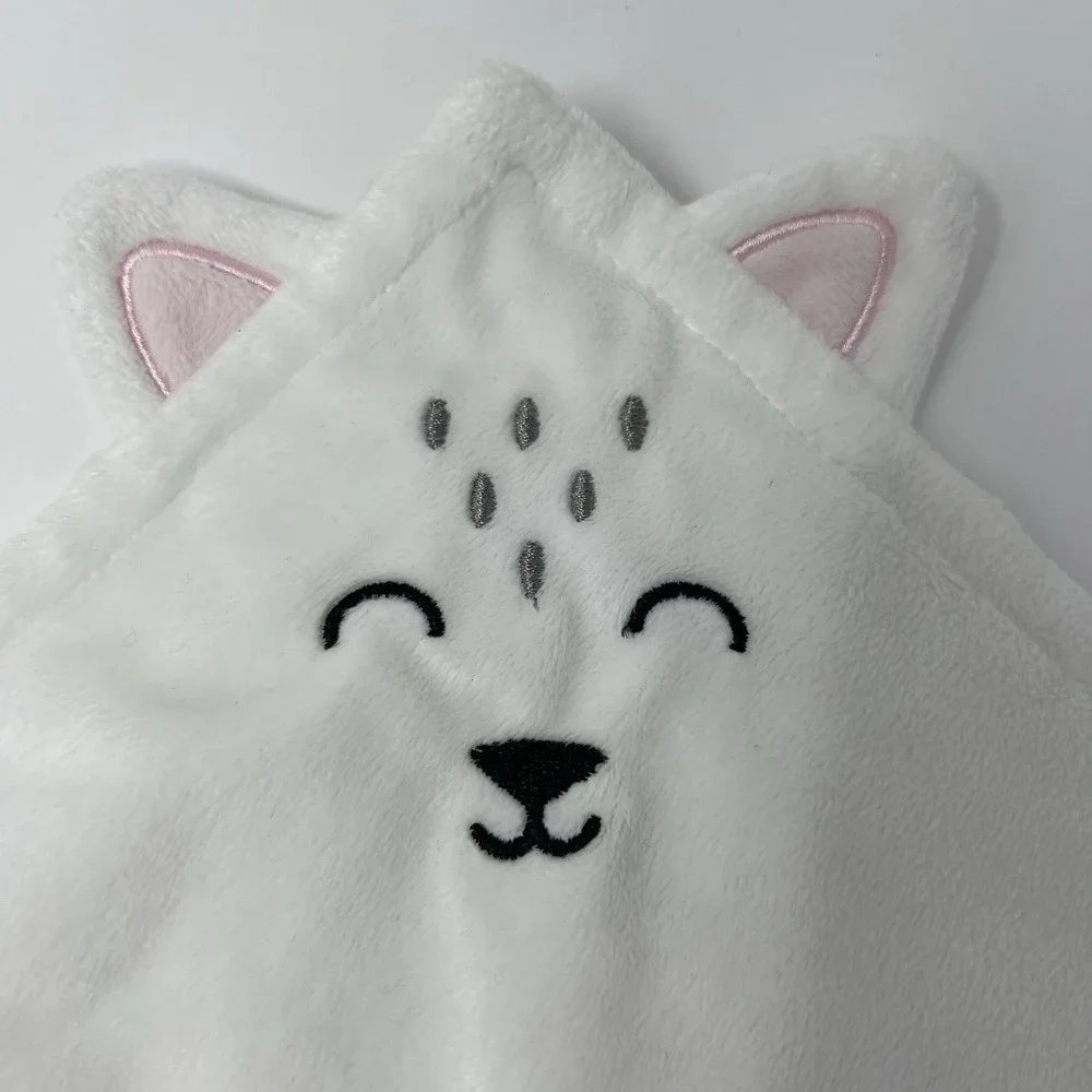 DaysU Baby Lovey Security Blanket Soft Minky Dots Embroidered Comfort Toy 15X15